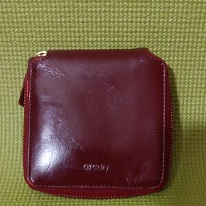 Women's Red Leather Wallet